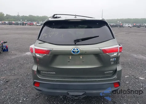 2016 Toyota Highlander Hybrid Limited Platinum V6 from USA, damaged, VIN 5TDDCRFH7GS014866